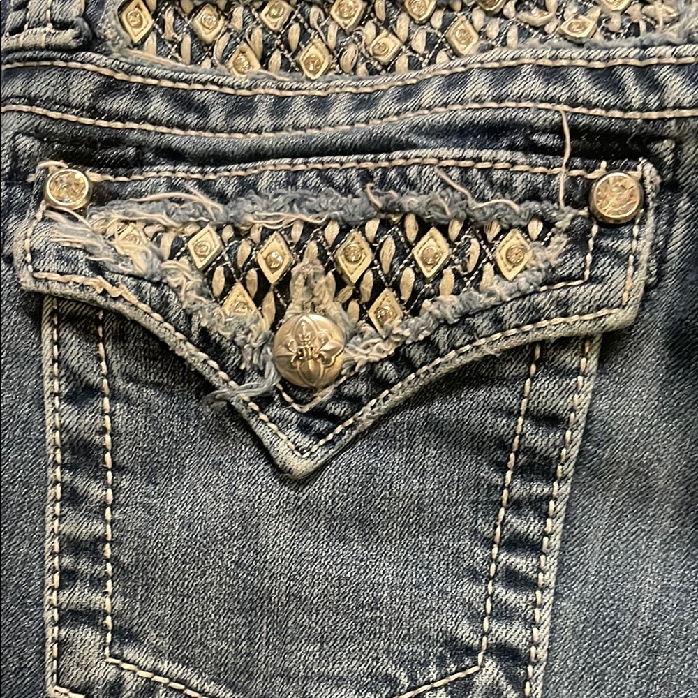Blue Denim Women's Jeans - Picture 3 of 4